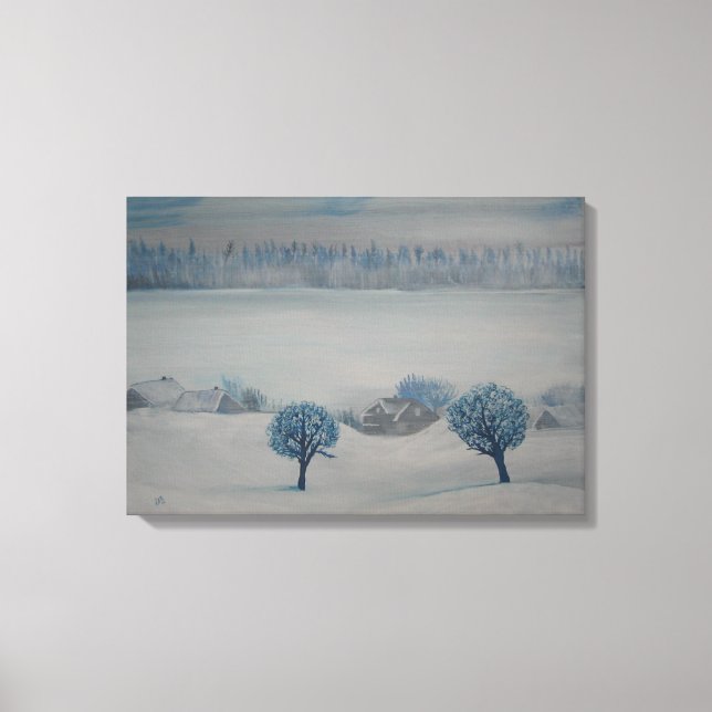 Kanvastrycket Swiss Countryside Opus 2 Winter Canvastryck (Framsida)