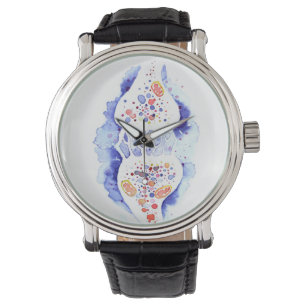 Kanvastrycket Synapse och nervimpuls Armbandsur