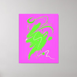 Kanvastrycket Synligt förakt för dans Stretched Canvastryck