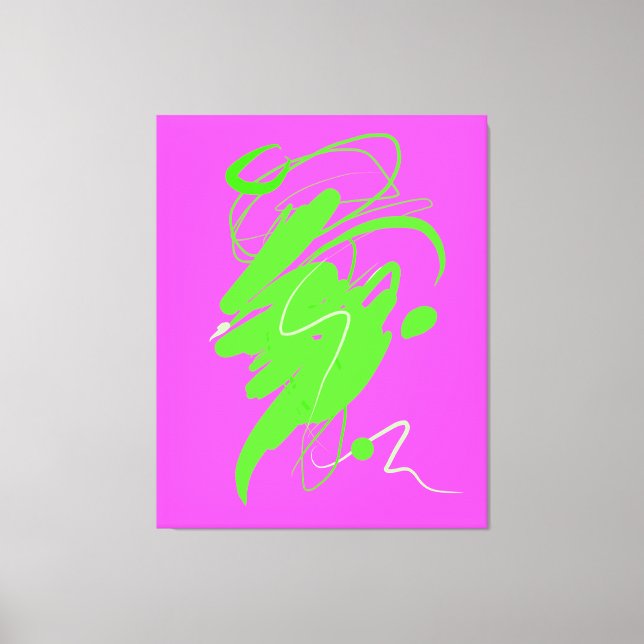 Kanvastrycket Synligt förakt för dans Stretched Canvastryck (Framsida)