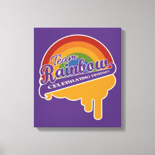 Kanvastrycket Team Rainbow anpassningsbar Canvastryck