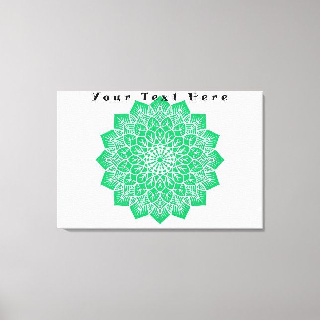 Kanvastrycket Text hit Anpassningsbar Art Stretged Canvastryck (Framsida)