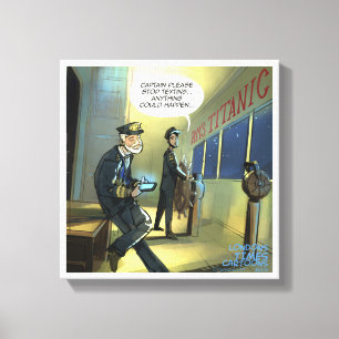 Kanvastrycket Text och Titanic-funktion Canvastryck