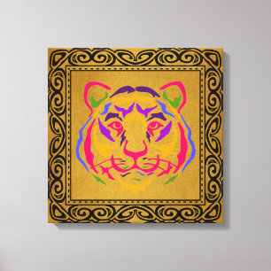 Kanvastrycket Tiger Canvastryck
