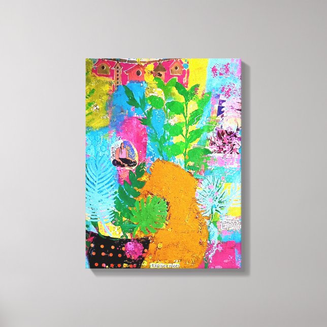 Kanvastrycket Tranquilitet Stretged Canvastryck (Framsida)