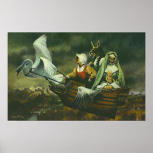 Kanvastrycket Tre vittnen Poster