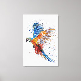 Kanvastrycket Trending Parrot Watercolor Stretched Canvastryck