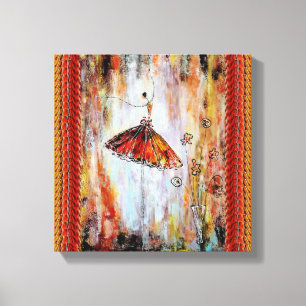 Kanvastrycket Tutu Ballerina Canvastryck