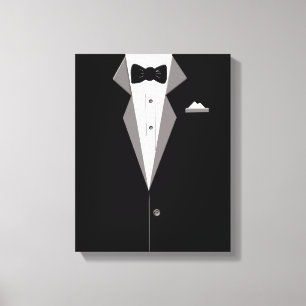 Kanvastrycket Tuxedo Kostym Art Canvastryck