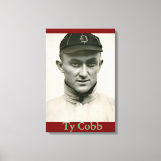 Kanvastrycket Ty Cobb Canvastryck