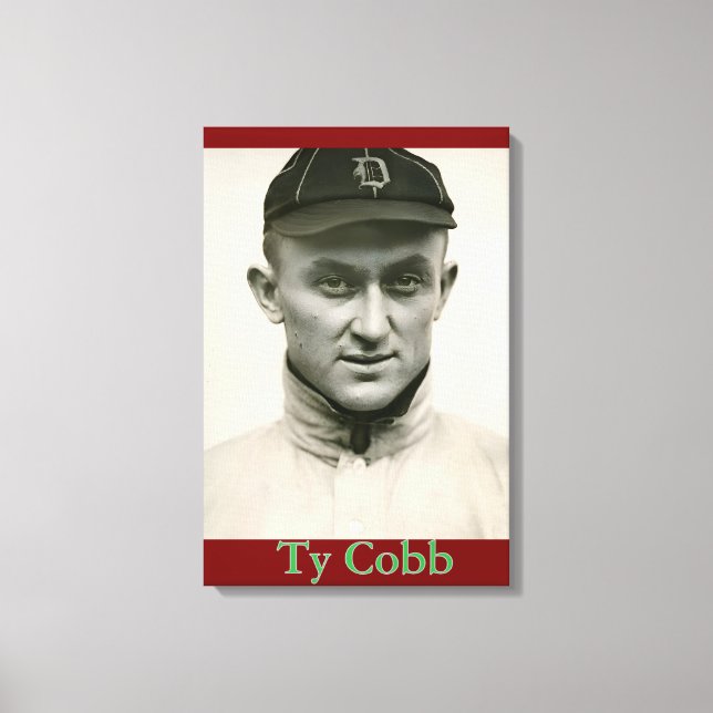 Kanvastrycket Ty Cobb Canvastryck (Framsida)