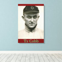 Kanvastrycket Ty Cobb