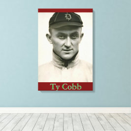 Kanvastrycket Ty Cobb Canvastryck