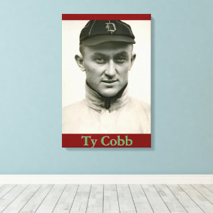 Kanvastrycket Ty Cobb Canvastryck