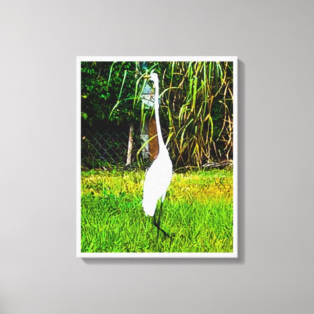 Kanvastrycket Underbart vitt  utdraget Canvastryck (Framsida)