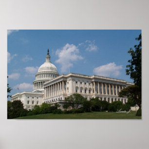 Kanvastrycket United Stater Capital Poster