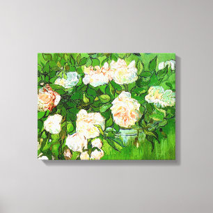 Kanvastrycket Van Gogh Rosa ros Canvastryck