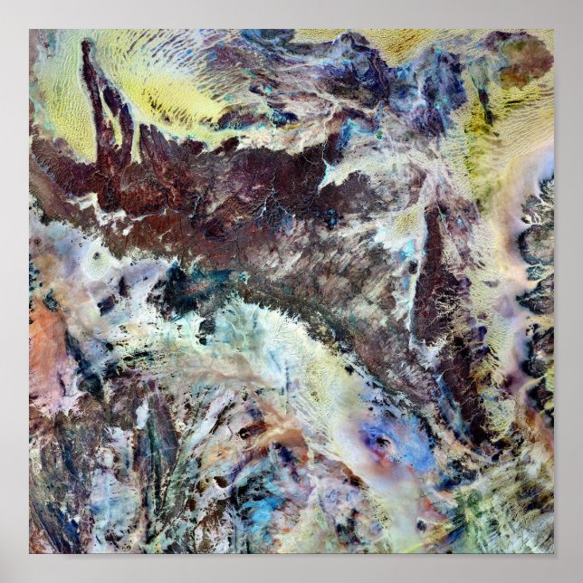 Kanvastrycket Vattenfärg Poster (Framsidan)