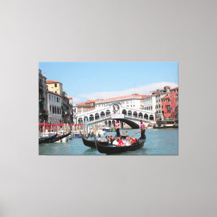 Kanvastrycket Venedig Canal Canvastryck