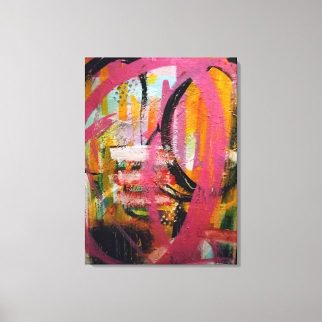 kanvastrycket "Via Träd" Abstrakt Canvastryck (Framsida)