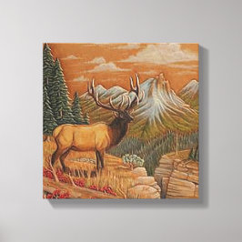 kanvastrycket "Vilda western/liggande" 12X12 Canvastryck