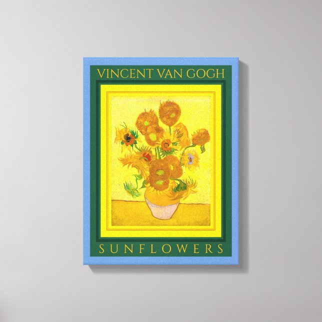 Kanvastrycket VINCENT VAN GOGH ...SUNFLOWERS Canvastryck (Framsida)