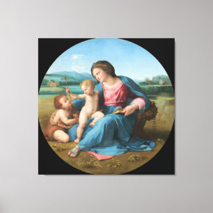 Kanvastrycket Virgin och Child Canvastryck