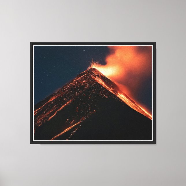Kanvastrycket Volcano Eruption Canvastryck (Framsida)