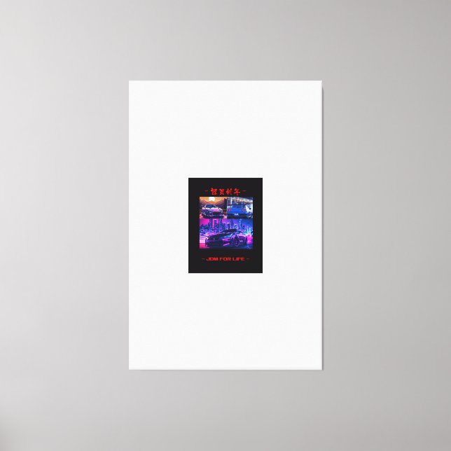 Kanvastrycket Wall Art för JDM-bilinsamling Canvastryck (Framsida)