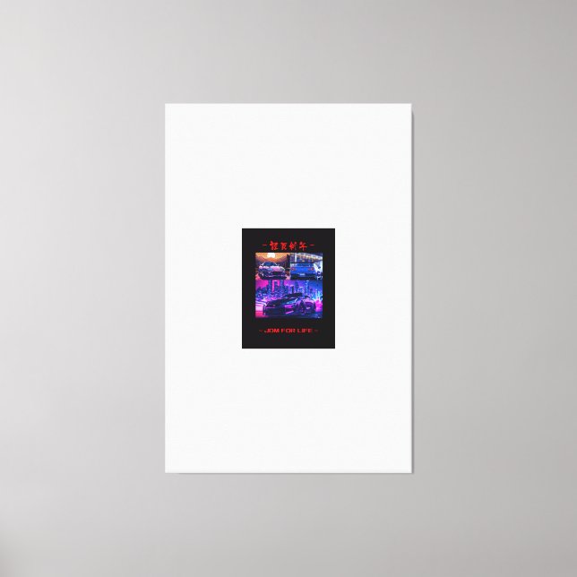 Kanvastrycket Wall Art för JDM-bilinsamling Canvastryck (Framsida)