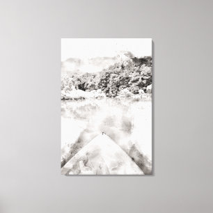 Kanvastrycket Watercolor Kayak Canvastryck