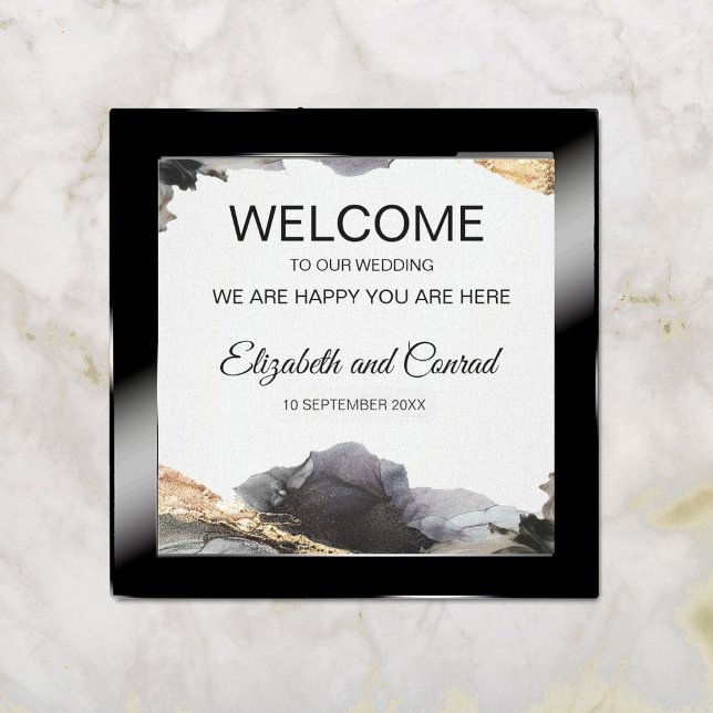 Kanvastrycket Watercolor Vanessa Black and White Canvastryck (Skapare uppladdad)