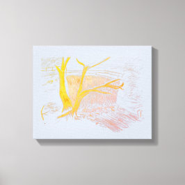 Kanvastrycket Waterfall Silver Canvastryck