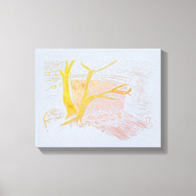 Kanvastrycket Waterfall Silver Canvastryck (Framsida)