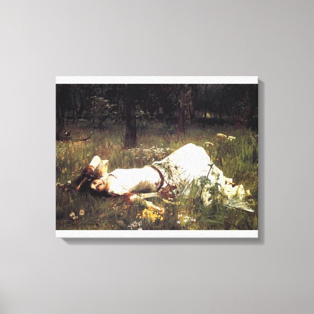 Kanvastrycket Waterhouse Ophelia Canvastryck (Framsida)