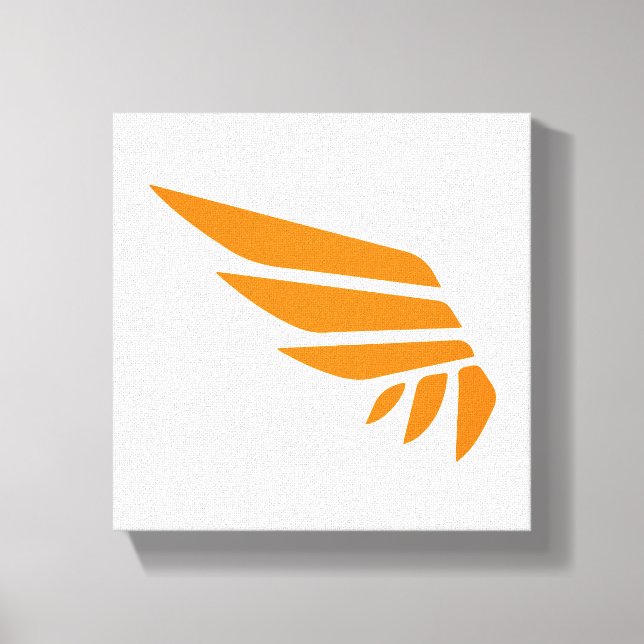Kanvastrycket WINGSPAN-ikon (orange) Canvastryck (Framsida)