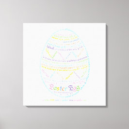 Kanvastrycket Wor(l)d Påskägg Canvastryck
