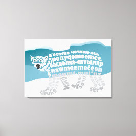 Kanvastrycket World Ord Polar Bear Canvastryck