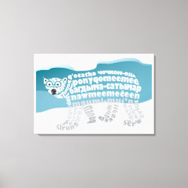 Kanvastrycket World Ord Polar Bear Canvastryck