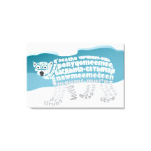 Kanvastrycket World Ord Polar Bear