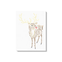 Kanvastrycket World Ord Reindeer