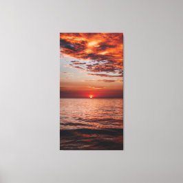Kanvastrycket Zazzle himlar sol Canvastryck