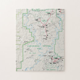 Kanyonlands (Utah) karta puzzle Pussel