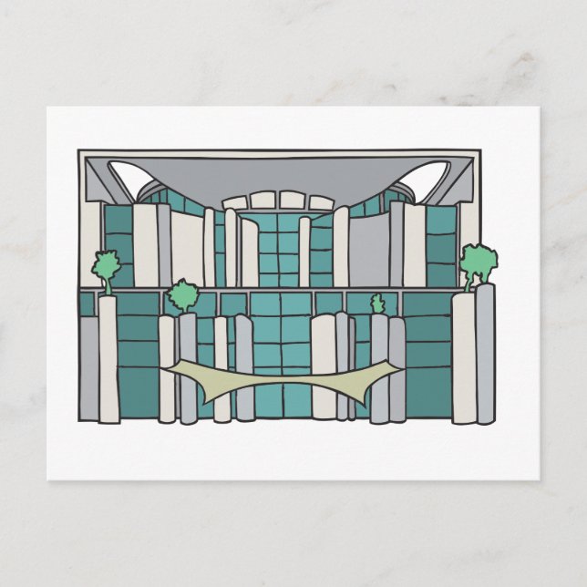 Kanzleramt i Berlin Vykort (Framsida)