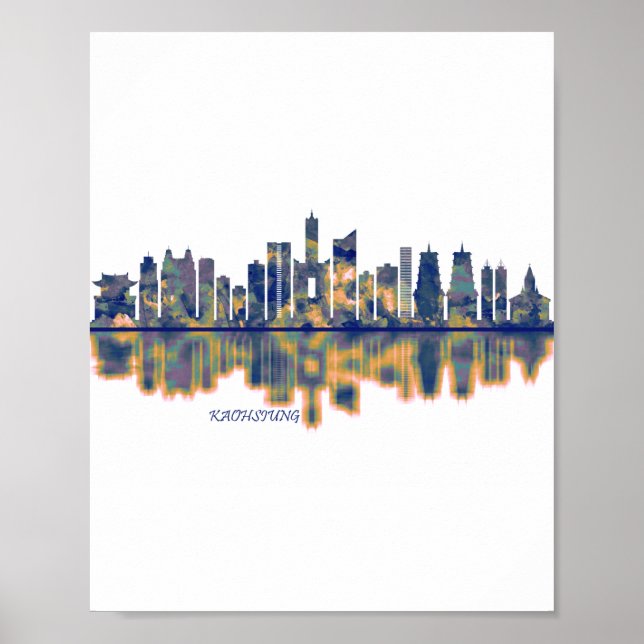 Kaohsiung City Skyline Poster (Framsidan)