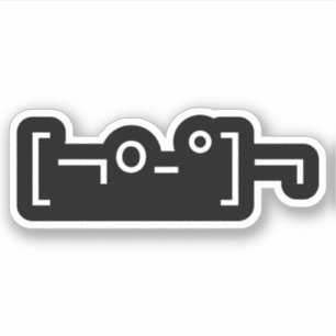 Kaomoji Zombie Japansk emoticon Klistermärken