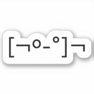 Kaomoji Zombie Japansk Emoticon Sticker Klistermärken