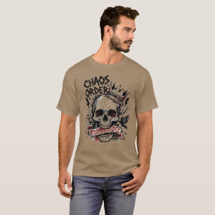 Kaos Är Ordning Tröja Mörk Rebellskalle Grafik