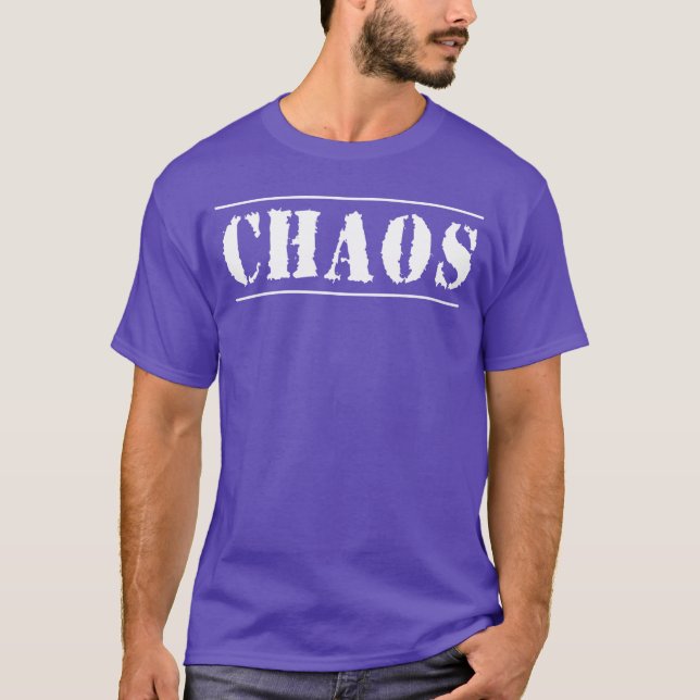 Kaos följer mig överallt Mamma Son Dotter Match T Shirt (Framsida)