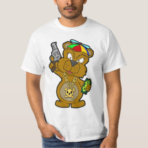 KAOS FÖR VAPEN FÖR LEK BLING FÖR THUGBJÖRNGATA TEE
